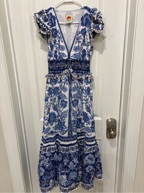 farm rio valentina maxi dress FARM RIO XS Anthropologie Valentina Maxi Dress Floral